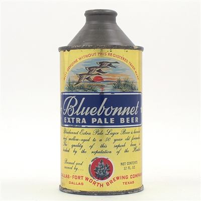 Bluebonnet Beer Cone Top NON-IRTP 153-32