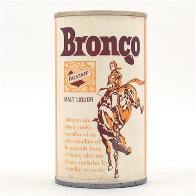 Bronco Malt Liquor Acetate Overlay Mock-up Pull Tab 226-39