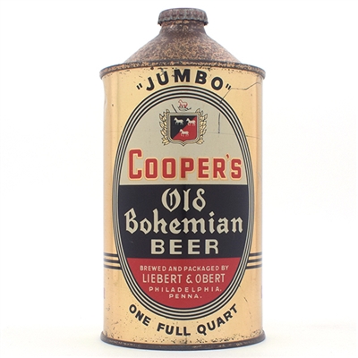 Coopers Old Bohemian Beer Quart Cone Top 205-14
