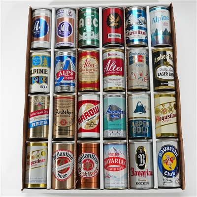 24 Tab Top Beer Cans One Bid SHARP