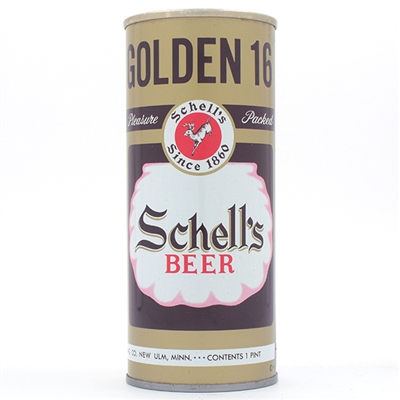 Schells Beer 16 oz GOLDEN 16 Pull Tab 164-22