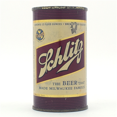 Schlitz Beer WITHDRAWN FREE Flat Top 129-17