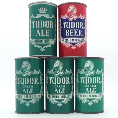Tudor Ale And Beer Flat Top Lot of 5 Different