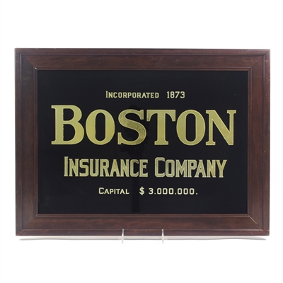 Boston Insurance Co 1930s ROG Sign