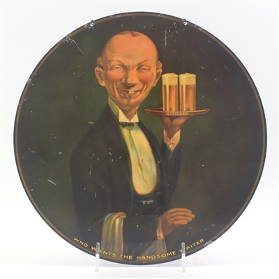 Hampden Handsome Waiter 1930s Tin Sign