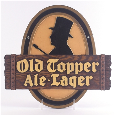Old Topper Ale and Lager 1940s Composite Sign
