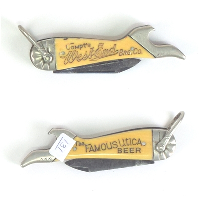 West End Brewing Pre-Prohibition Figural Pocket Knife