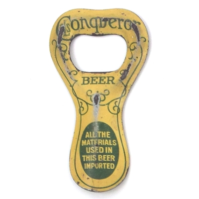 Conqueror Beer Pre-Prohibition Painted Opener