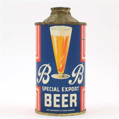 BB Beer Cone Top SCARCE CLEAN UNLISTED