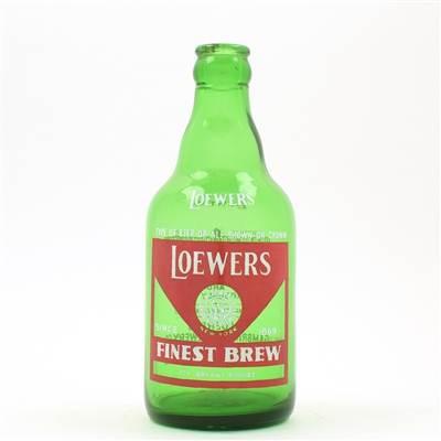 Loewers Finest Brew 2-sided ACL Steinie Bottle