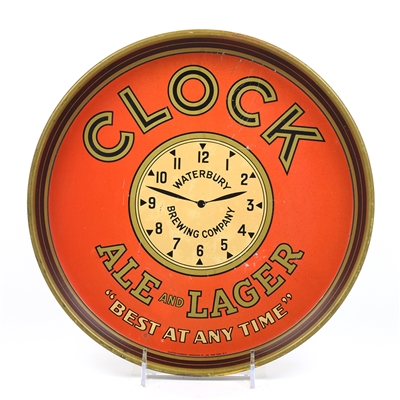 Clock Ale-Lager 1930s Serving Tray