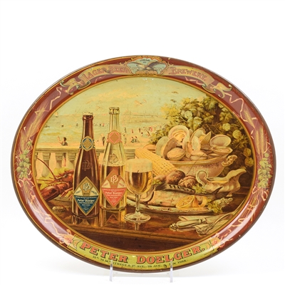 Peter Doelger Brewery Clam Boil Pre-Pro Serving Tray RARE BI-PLANES