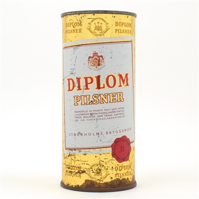 Diplom Pilsner Beer 16 Ounce Swedish Flat Top