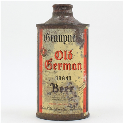Graupners Old German Beer Cone Top RARE 167-27