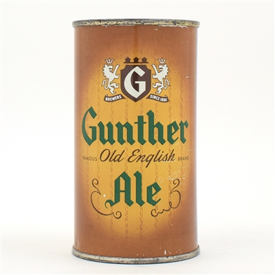 Gunther Ale Flat Top SCARCE THIS CLEAN 78-16