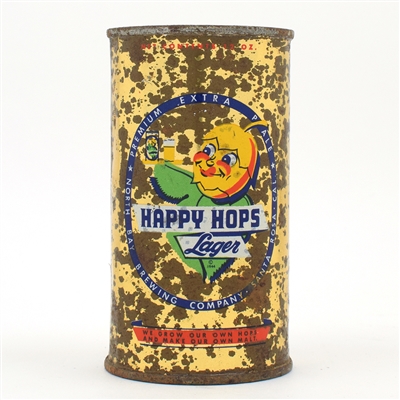 Happy Hops Beer Flat Top RED BANNER SCARCE 80-13