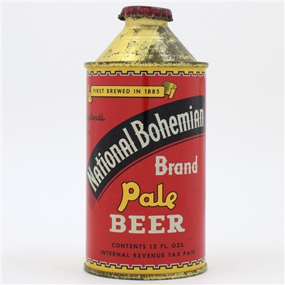 National Bohemian Beer Cone Top NEAR MINT BEAUTY 175-5
