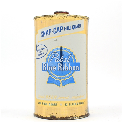 Pabst Blue Ribbon Beer Quart Snap Cap MILWAUKEE  RARE DUAL STAMP LID 217-3