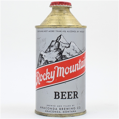Rocky Mountain Beer Cone Top 182-7