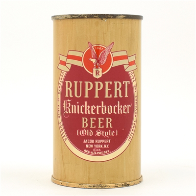 Ruppert Knickerbocker Beer Flat Top GORGEOUS NEAR MINT 126-2