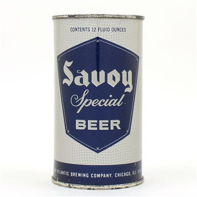 Savoy Beer Flat Top ATLANTIC ENAMEL RARE UNLISTED