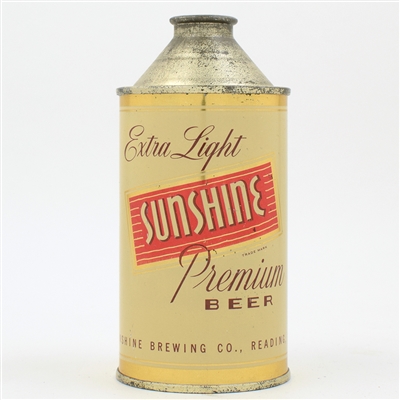 Sunshine Beer Cone Top CRISP NEAR MINT 186-14