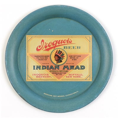 Iroquois Indian Head Pre-Prohibition Tip Tray