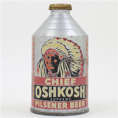 Chief Oshkosh Beer Crowntainer SCARCE 192-25