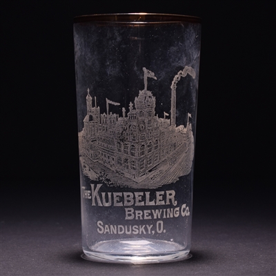 Kuebeler Brewing Ohio Pre-Prohibition Etched Glass