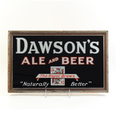 Dawsons Ale Beer 1930s ROG PLAYING CARD Sign SCARCE