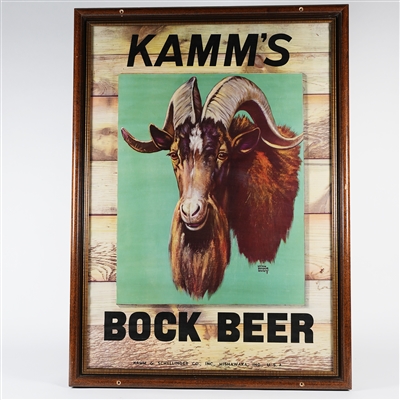 Kamms Bock Beer Sign TOUGH
