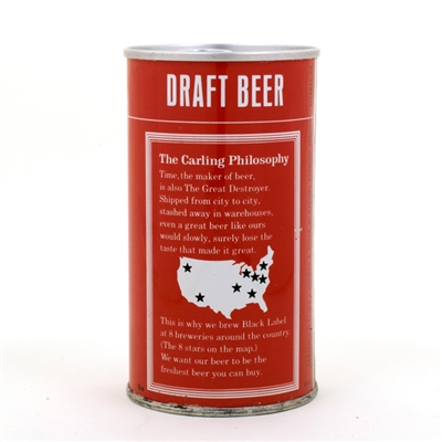 Black Label Draft Beer Early Pull Ring Can