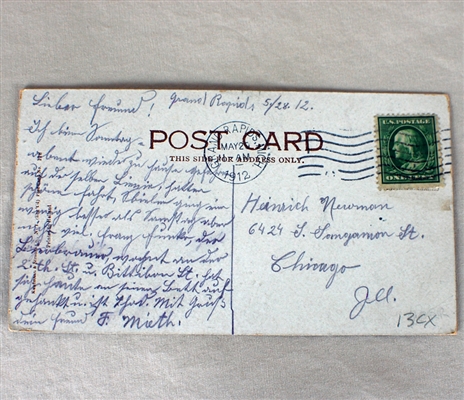 Grand Rapids Brewing 1912 Postcard