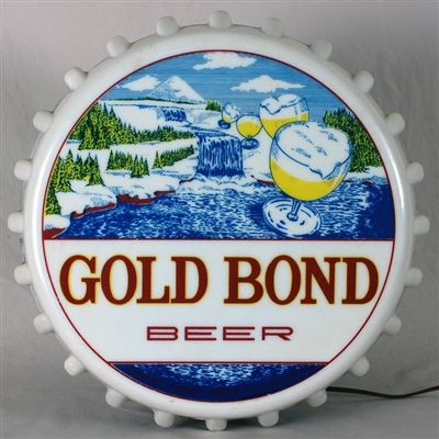 Gold Bond Beer Crown Lighted Sign