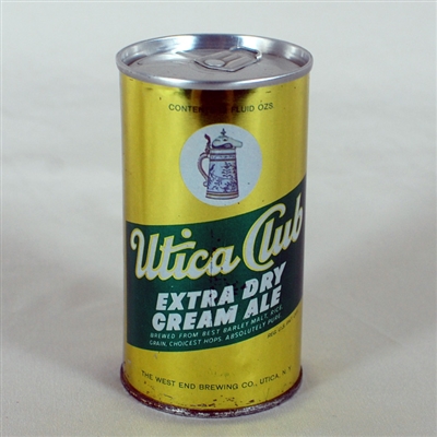 Utica Club Cream Ale Zip Top BO 138-18
