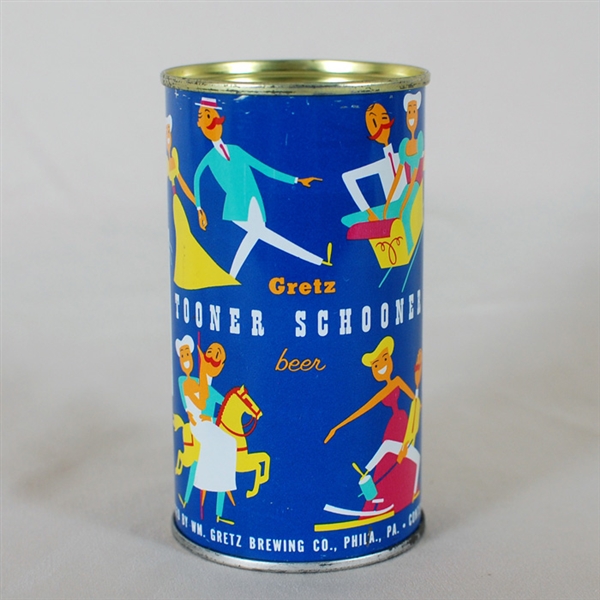 Gretz Tooner Schooner Flat Top Beer Can 75-37