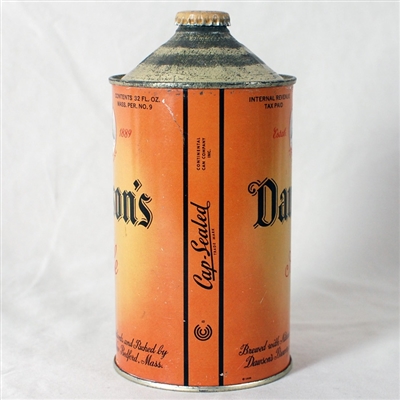 Dawson's Ale 206-13 Quart Cone Top Can