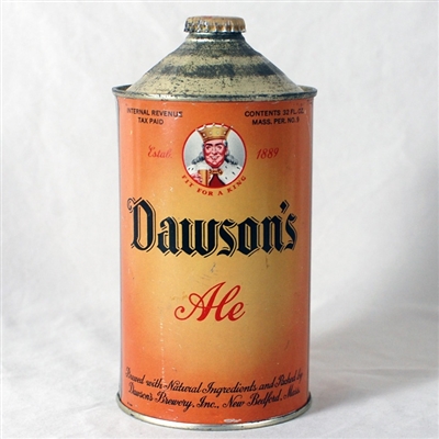 Dawson's Ale 206-13 Quart Cone Top Can