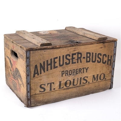 Budweiser Beer Wooden Bottle Crate