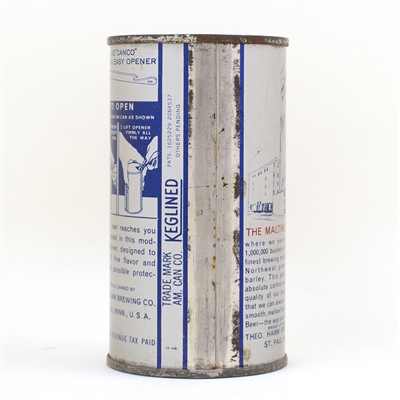 Hamms Beer Instructional Flat Top Can