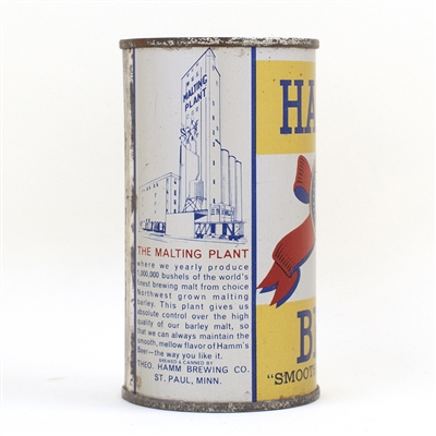 Hamms Beer Instructional Flat Top Can