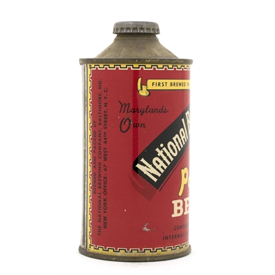 National Bohemian Brand Beer Low Profile Cone Top