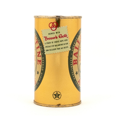 Ballantine Ale Brewers Gold Flat Top Beer Can