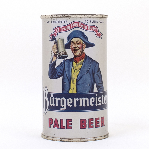 Burgermeister Pale Beer Flat Top Can