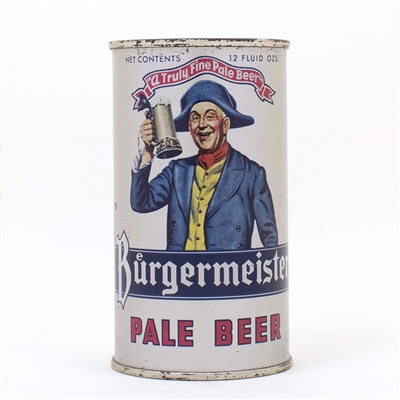Burgermeister Pale Beer Flat Top Can