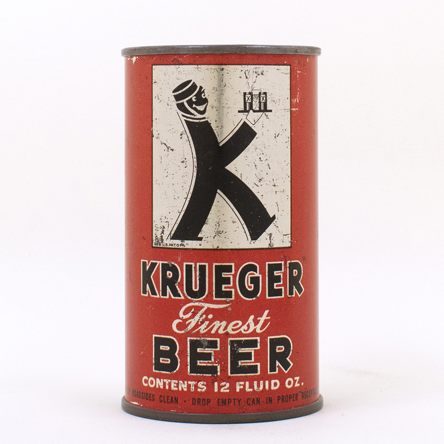 Lot Detail - Krueger Finest Beer Flat Top Beer Can K-Man 90-11