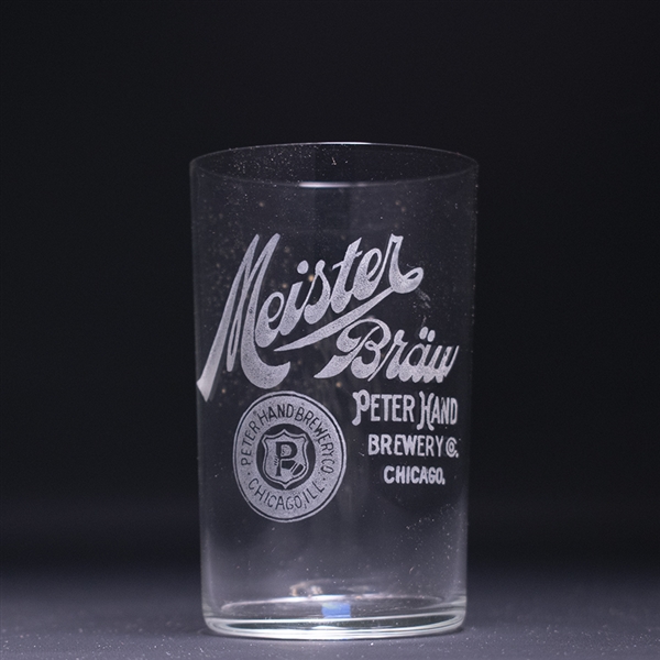 Meister Brau Pre-Prohibition Etched Drinking Glass 