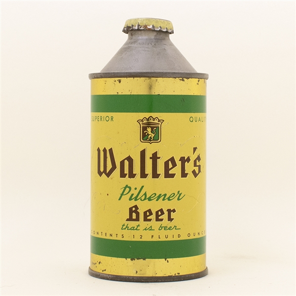 Walters Beer Cone Top Beer Can