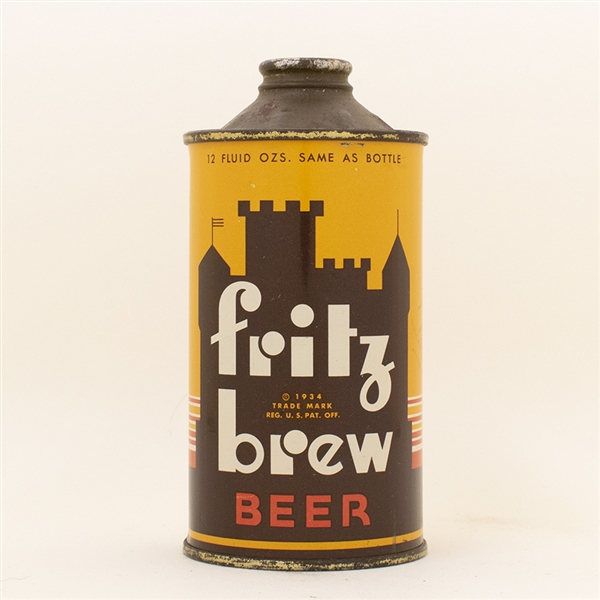 Fritz Brew Beer Low Profile Cone Top Can