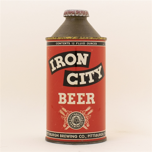 Iron City Beer High Profile Cone Top Can